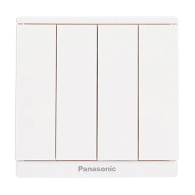 Panasonic Moderva - Bộ 4 Công Tắc C, 2 chiều, Bắt Vít Màu Trắng | WMF508-VN
