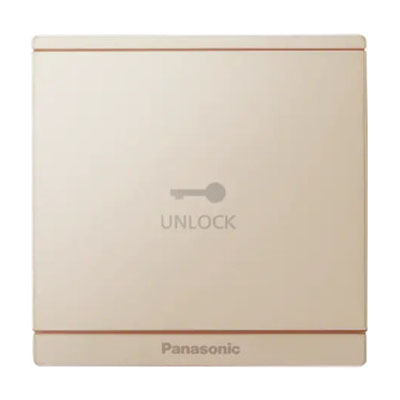 Panasonic Moderva - Nút Nhấn Mở Cửa Màu Vàng Ánh Kim | WMF224MYZ-VN