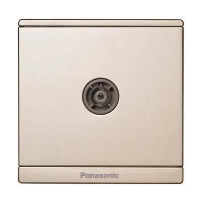 Panasonic Moderva - Ổ Cắm TV Màu Vàng Ánh Kim | WMF301MYZ-VN