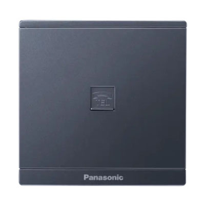 Panasonic Moderva - Ổ Cắm Điện Thoại 4 Cực Màu Xám Ánh Kim | WMF403MYH-VN