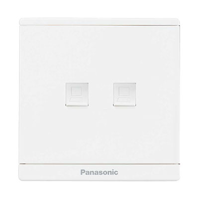 Panasonic Moderva - Bộ 2 Ổ Cắm Data CAT5E Màu Trắng | WMF422-VN