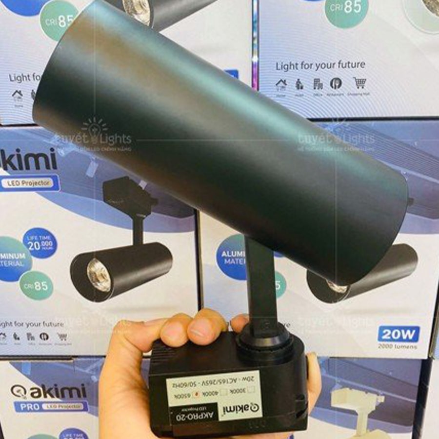 Akimi – Đèn Rọi Ray Cao Cấp Thân Đen 30W 3000K / 4000K / 6500K | AKPROB30W