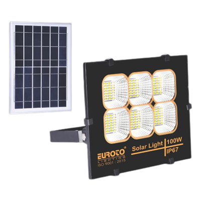Đèn Pha LED Solar 100W EUROTO | SOLAR - 64