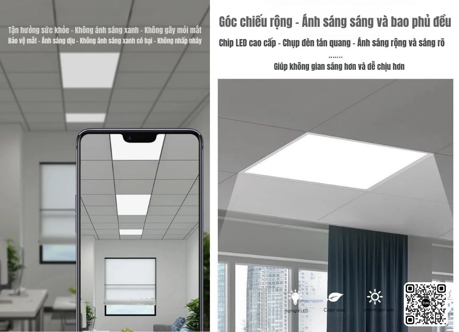 Hướng dẫn chọn đèn panel LED theo từng không gian trong văn phòng, tòa nhà