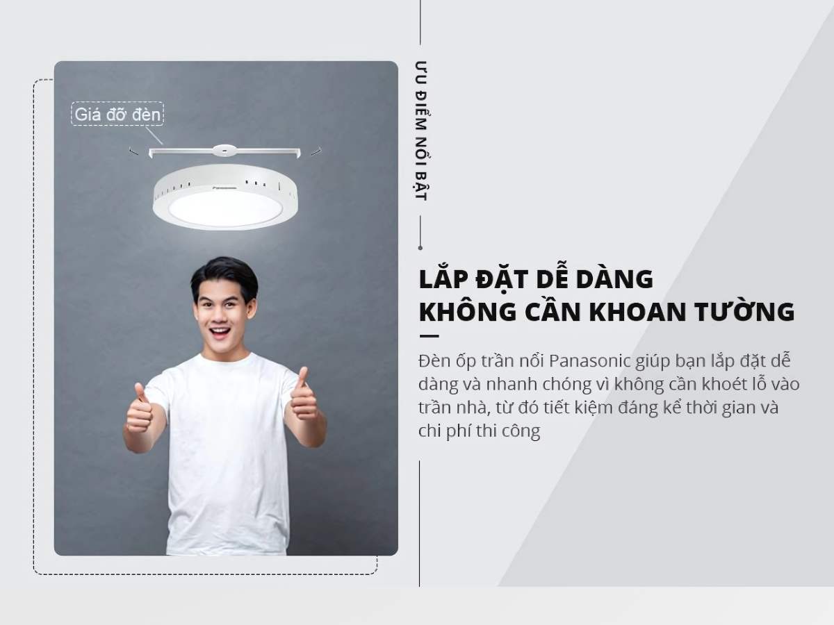 Panasonic - Đèn LED Ốp Trần Nổi Tròn 6W | NNNC7632088 / NNNC7633088 / NNNC7637088 