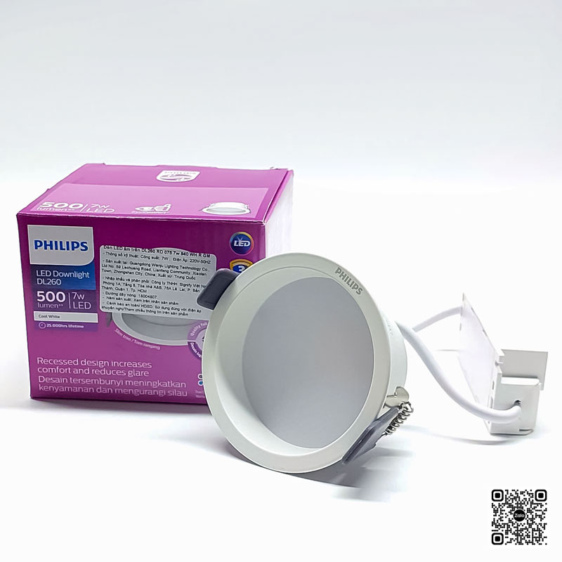 Âm Trần Philips DL260&nbsp; 7W (Φ75)