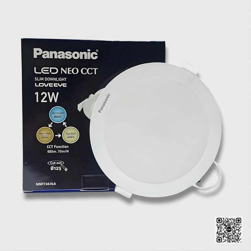 Đèn LED Âm Trần Panasonic Neo Slim 2G NNP73476A 12W | 3 Chế Độ Màu