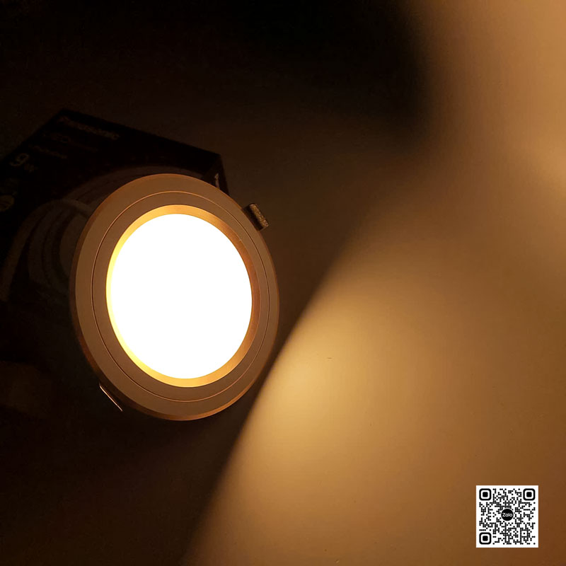 Đèn LED Âm Trần Panasonic Color Rim NNV76150YE1A Viền vàng 9W | 3 Chế ...