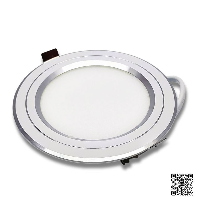 Đèn LED Âm Trần Panasonic Color Rim NNV76161SE1A Viền Bạc 12W | Đơn sắc