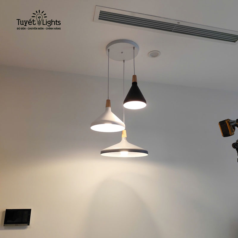 LẮP ĐÈN THẢ 3 SL5002 CHO ANH THIÊN ÂN - VINHOMES GRAND PARK, QUẬN 9