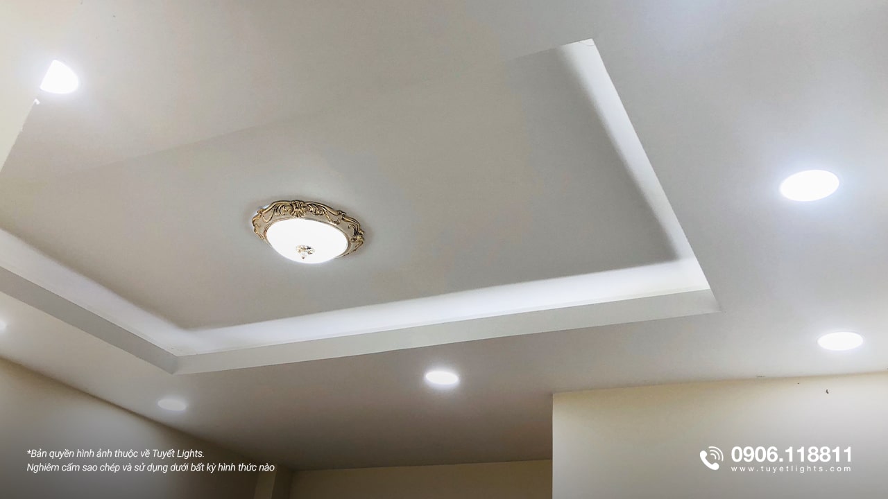 ĐỔI MỚI KHÔNG GIAN PHÒNG NGỦ VỚI ĐÈN LED ÂM TRẦN