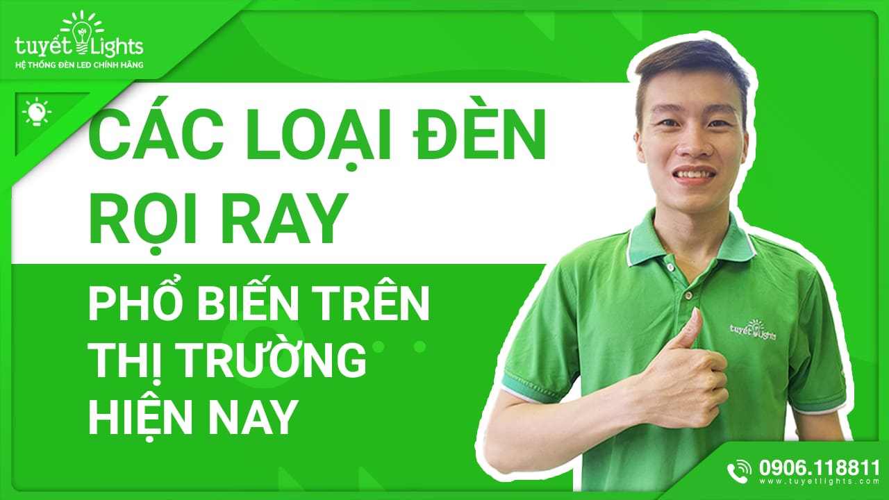 CÁC LOẠI ĐÈN RỌI RAY PHỔ BIẾN TRÊN THỊ TRƯỜNG HIỆN NAY