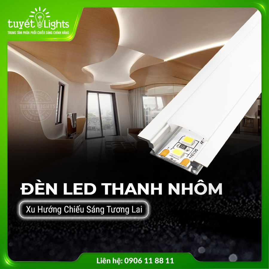 ĐÈN LED THANH NHÔM ĐỊNH HÌNH - Xu Hướng Chiếu Sáng Của Tương Lai