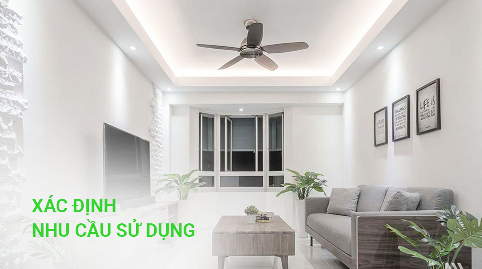 nhu cầu sử dụng quạt trần