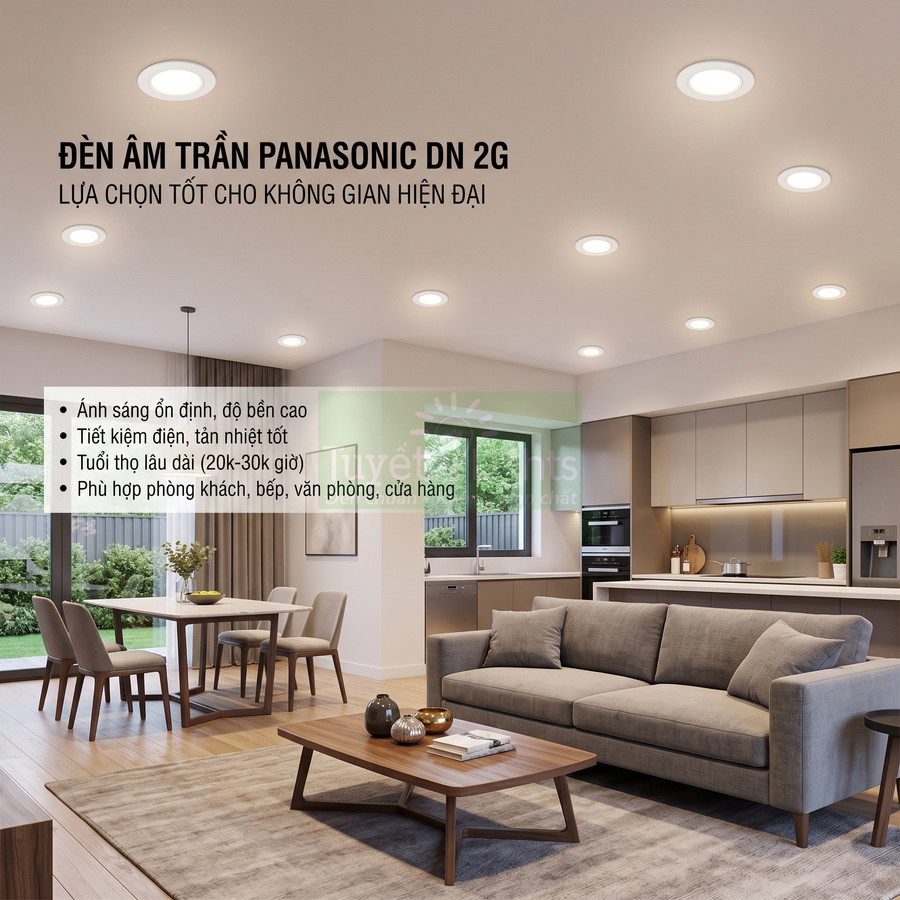 Đèn âm trần Panasonic DN 2G có tốt không?