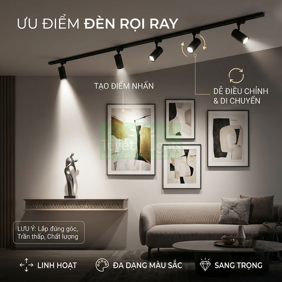 Đèn rọi ray có tốt không? Đánh giá chi tiết trước khi mua