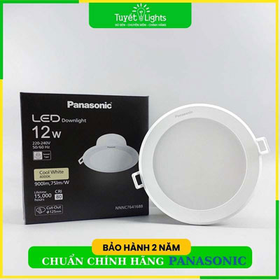 Đèn LED Âm Trần Panasonic DN Cảm Biến Chuyển Động NNNC7641688 / NNNC7645688 12W