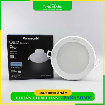 Đèn LED Âm Trần Panasonic DN Cảm Biến Chuyển Động NNNC7641588 / NNNC7645588 9W