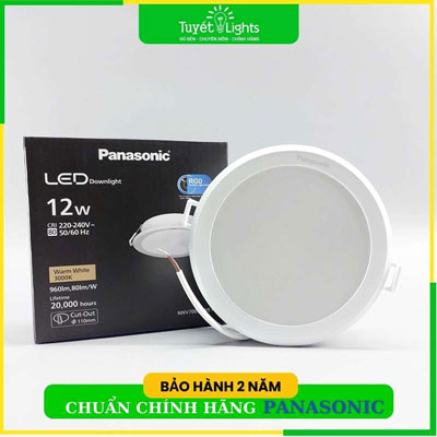 Đèn LED Âm Trần Panasonic DN 2G Tròn NNV70032WE1A / NNV70042WE1A / NNV70062WE1A Ø110 12W