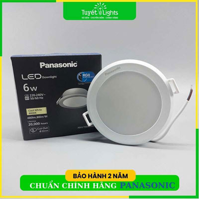 Đèn LED Âm Trần Panasonic DN 2G Tròn NNV70030WE1A / NNV70040WE1A / NNV70060WE1A 6W