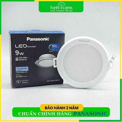 Đèn LED Âm Trần Panasonic DN 2G Tròn NNV70031WE1A / NNV70041WE1A / NNV70061WE1A 9W