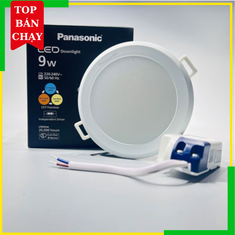 Đèn LED Âm Trần Panasonic DN 2G Tròn NNV70950WE1A 9W 3 Chế Độ Ø90