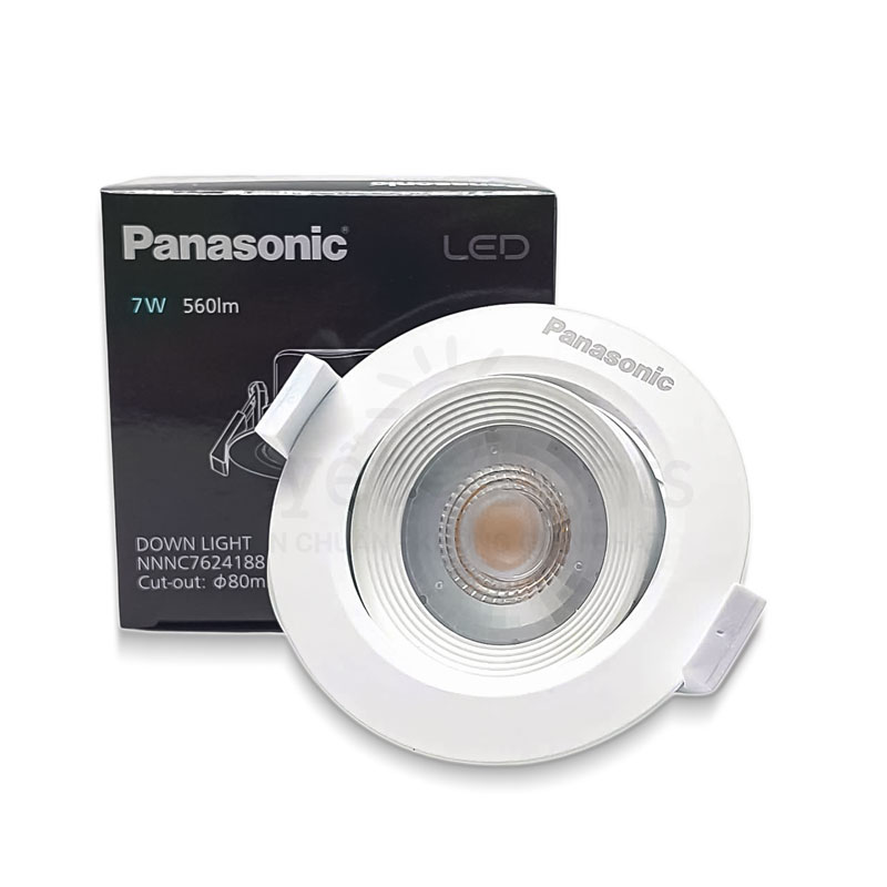 Đèn LED Âm Trần Panasonic DN Series Điều Chỉnh Góc Chiếu NNNC7624188 / NNNC7629188 / NNNC7628188 7W