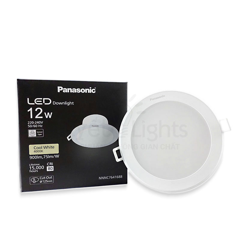 Đèn LED Âm Trần Panasonic DN Cảm Biến Chuyển Động NNNC7641688 / NNNC7645688 12W