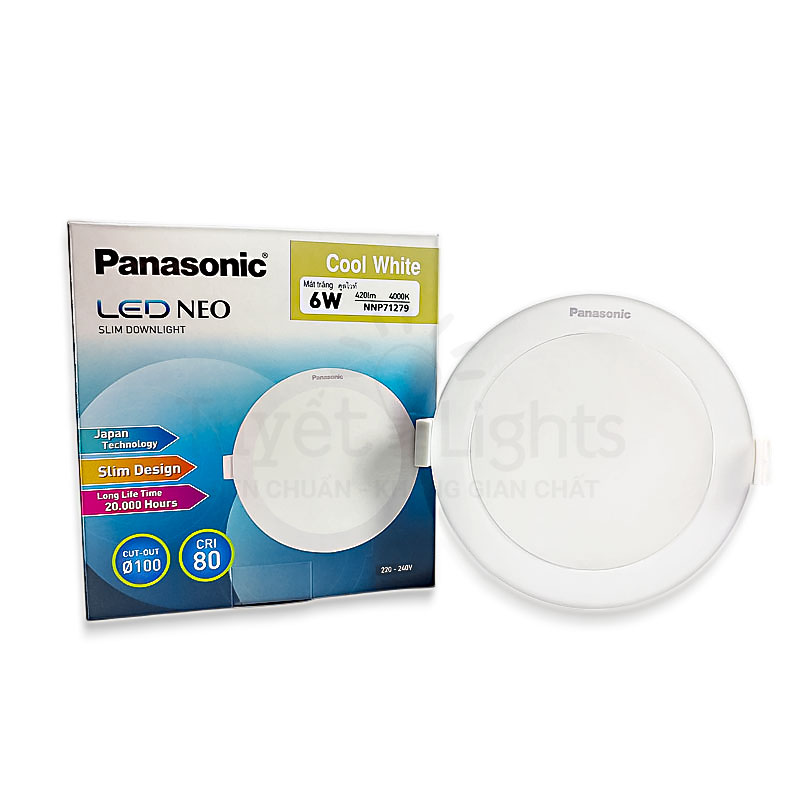 Đèn LED Âm Trần Panasonic Neo Slim Tròn 6W | NNP71272/NNP71279/NNP71278