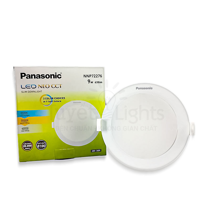 Đèn LED Âm Trần Panasonic Neo Slim Tròn 9W 3 Chế Độ | NNP72276