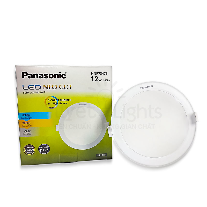 Đèn LED Âm Trần Panasonic Neo Slim Tròn 12W 3 Chế Độ | NNP73476