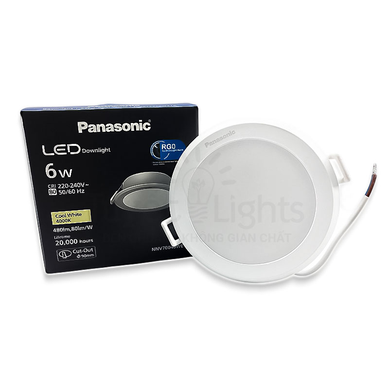Đèn LED Âm Trần Panasonic DN 2G Tròn&nbsp; NNV70060WE1A 6W