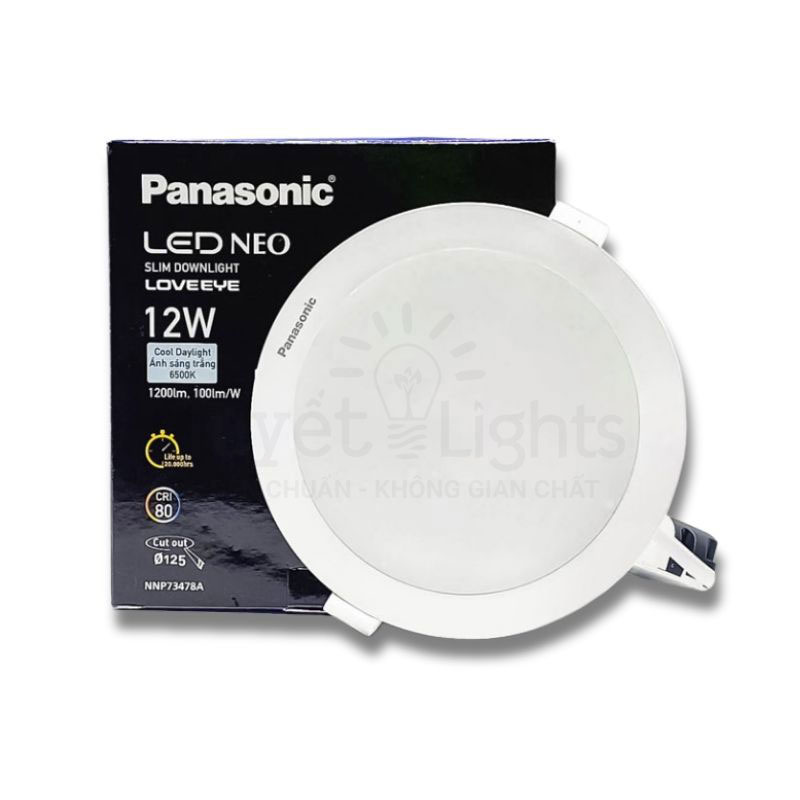 Đèn LED Âm Trần Panasonic Neo Slim 2G NNP73478A 12W | Đơn sắc