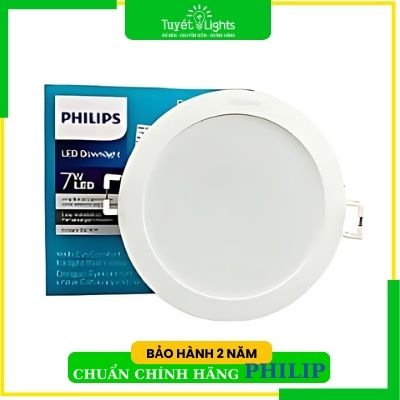 Âm Trần Philips LED Eridani / 7W (Φ100)