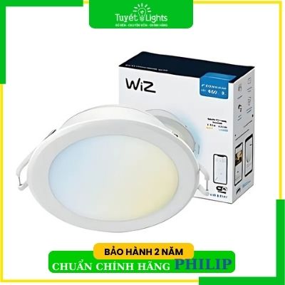 Đèn Âm Trần Philips Thông Minh WIZ [Wifi Thay Đổi Nhiệt Độ Màu] / 12.5W (Φ125)