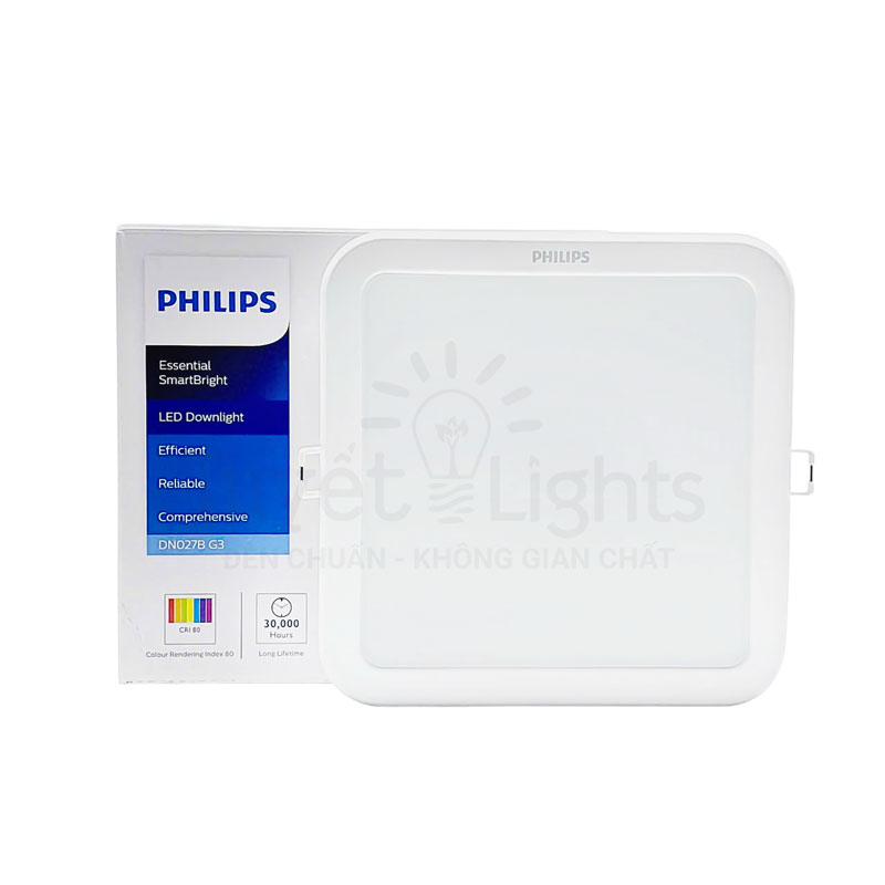 Âm Trần Philips LED Vuông DN027B G3 LED9 L125 SQ (9W L125)