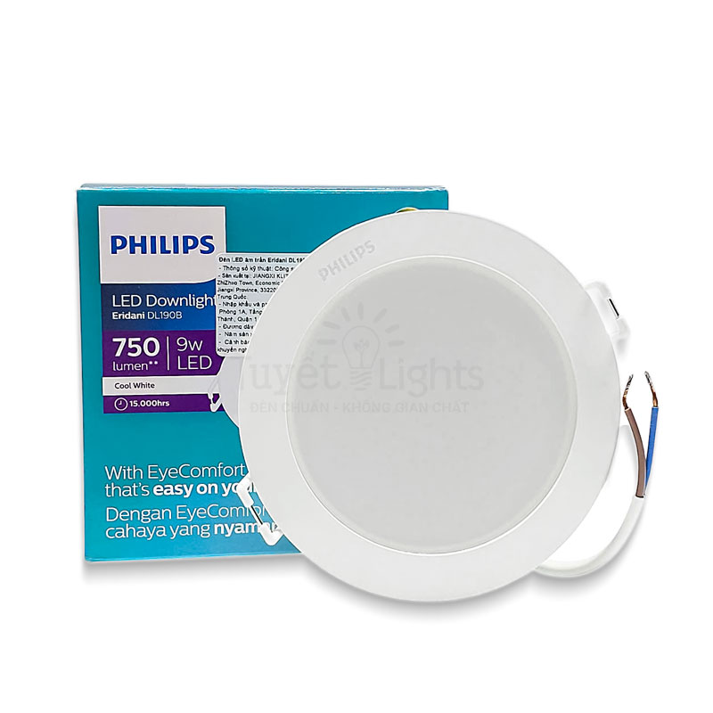 Âm Trần Philips LED7 Eridani / 9W (Φ90)