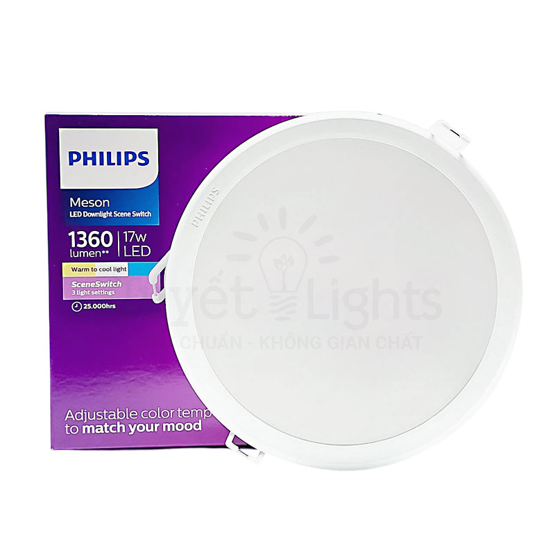 Âm Trần Philips LED Meson Đổi Màu SSW / 17W (Φ150)
