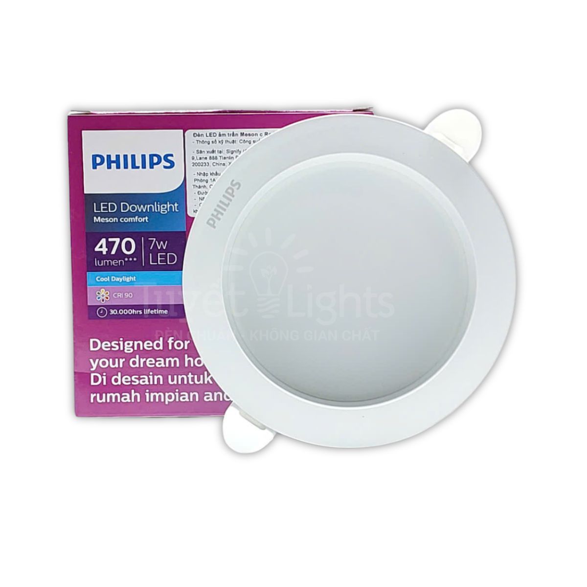 Âm Trần Philips Meson Comfort Chóa Sâu CRI90 | 7W (Φ90)