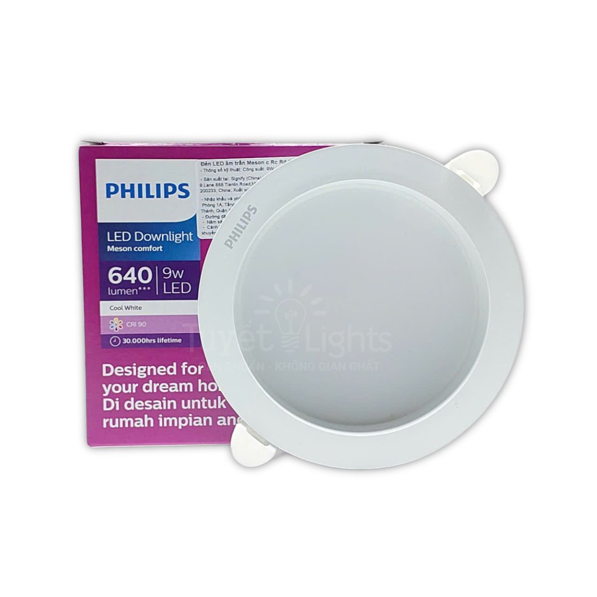 Âm Trần Philips Meson Comfort Chóa Sâu CRI90 | 9W (Φ100)