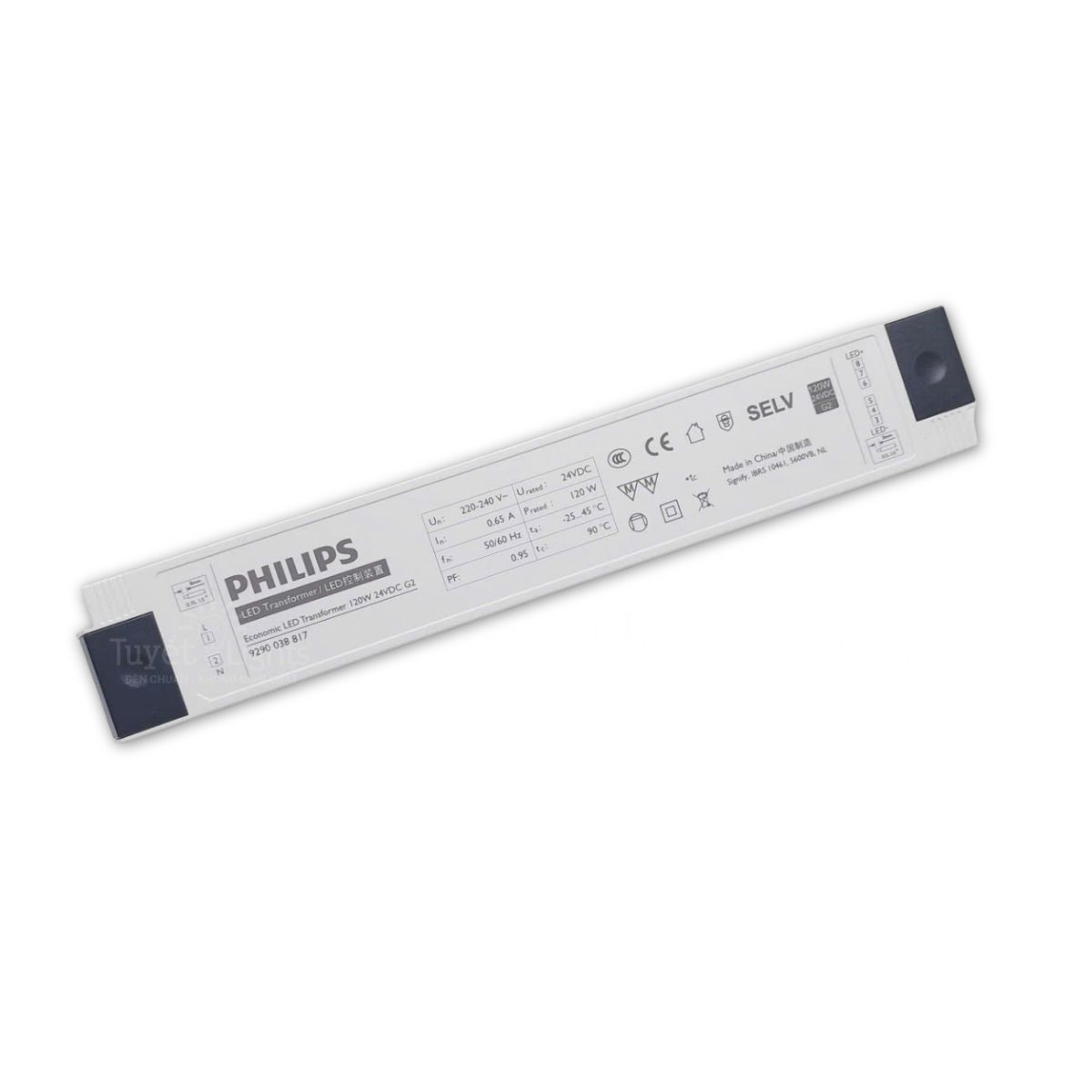 PHILIPS -&nbsp;Nguồn LED dây Economic Transformer 120W 24V G3
