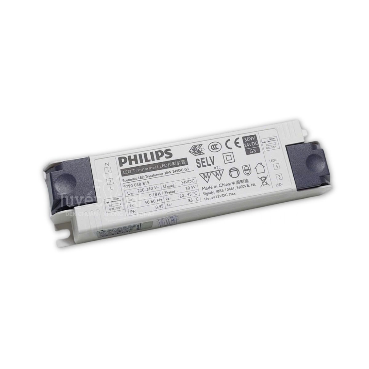 PHILIPS -&nbsp;Nguồn LED dây Economic Transformer 30W 24V G3