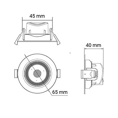 Akimi - Âm Trần Chiếu Điểm Akimi 3W Sáng Vàng 3000K | AKRS3