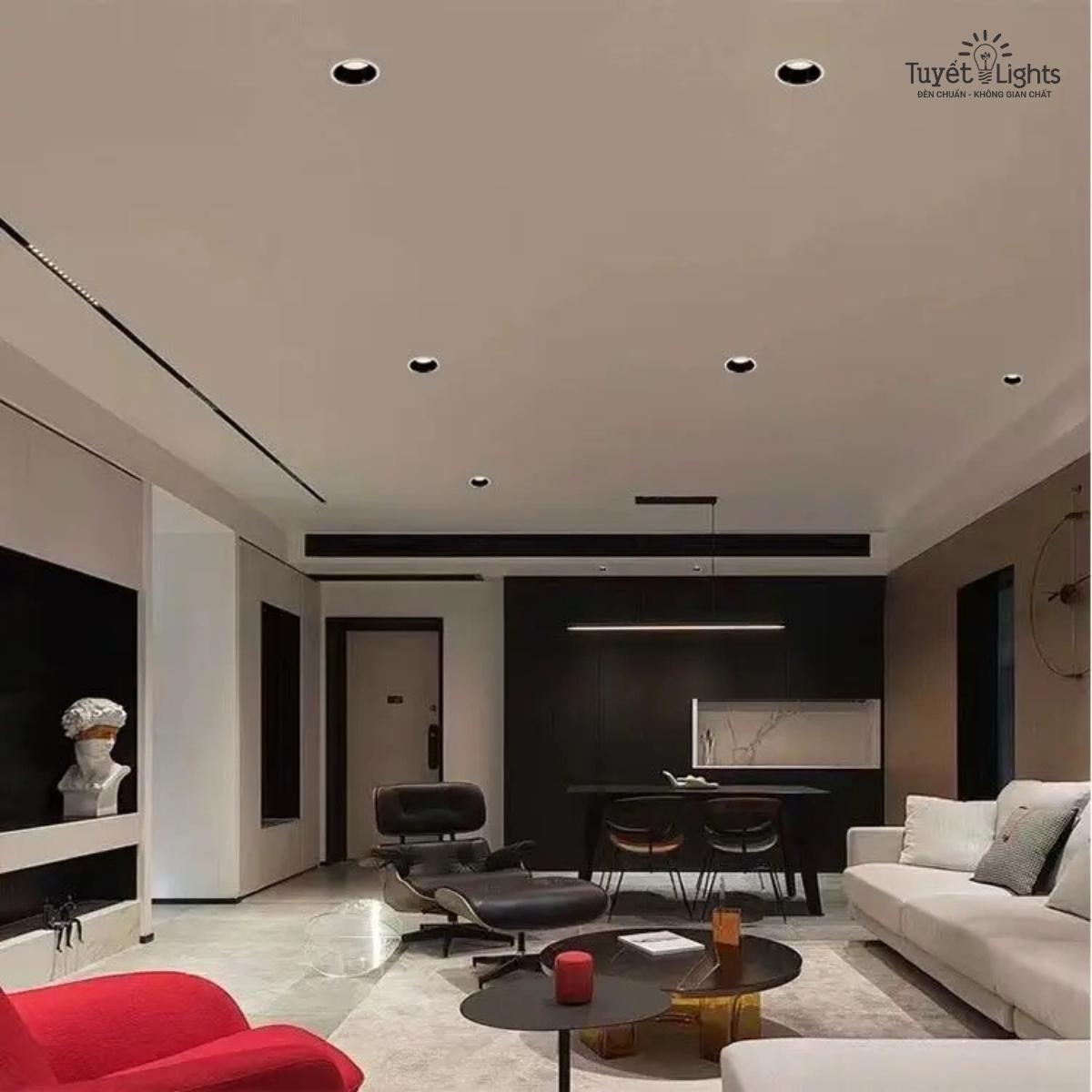 phù hợp cho những không gian cần ánh sáng lan tỏa rộng và khả năng thay đổi màu sắc ánh sáng linh hoạt