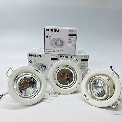 Philips Pomeron – Âm Trần Chiếu Điểm Đổi Góc Linh Hoạt 2 Trục Màu Trắng 7W | 59776