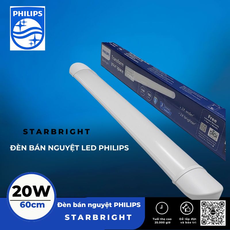 PHILIPS - Đèn LED Bán Nguyệt 60cm STARBRIGHT 20W