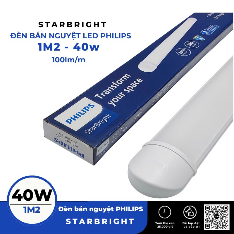 PHILIPS - Đèn LED Bán Nguyệt 1M2 STARBRIGHT 40W