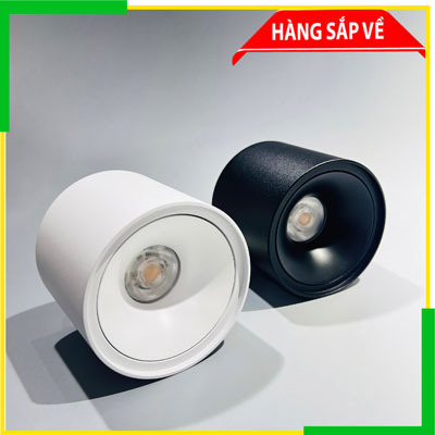 Đèn Lon Nổi Thân Trắng/Đen 12W Kazi Akimi 3000K/4000K