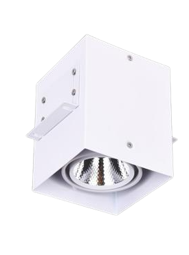 Đèn Lon Nổi / Âm Vuông Thân Trắng 18W | LNA-155 Euroto