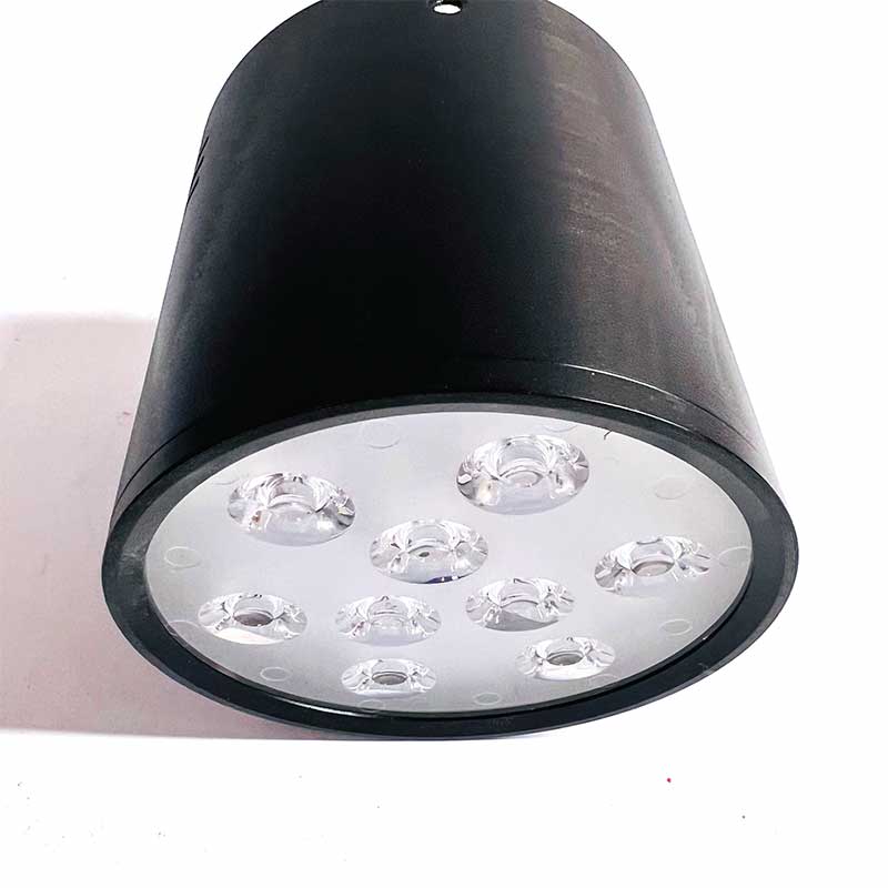 EURO – Đèn Lon Nổi Tròn Thân Đen Sáng Vàng 9W | LN - 08/HUF